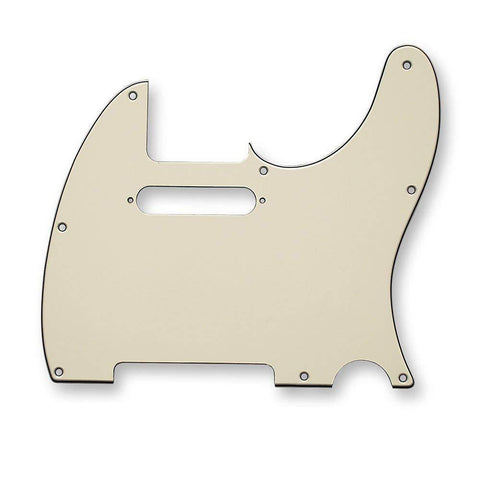 VANSON 3-Ply Vintage White Premium Quality TC3 Scratchplate Pickguard DIRECT FIT for Fender USA MEX Telecaster
