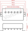 VANSON '59  Alnico V Chrome PAF Style Humbucker Pickup Set for Gibson, Epiphone