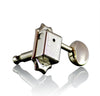 Wilkinson Deluxe WJ45 EZ-LOK Nickel 'Kluson Style' (3-a-side) Vintage Tuners / Machine Heads for Epiphone Les Paul, SG, ES