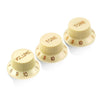 VANSON Volume & Tone Control Knob SET for Stratocaster Type Electric Guitars, 6mm