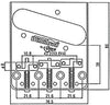 Wilkinson WTB Chrome 'Ashtray' Bridge for Telecaster Type Guitars, with Brass Saddles