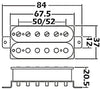 Wilkinson M-Series WOHHB 'HOT' White Neck & Bridge Humbucker Set for Gibson, Epiphone etc. (SET)