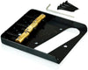 Wilkinson WTB Black 'Ashtray' Bridge for Telecaster Type Guitars, with Brass Saddles
