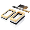 VANSON Set of Curved Base Mounting Rings & Screws for Epiphone Les Paul, ES Humbucker Surround