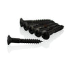 VANSON 6 x Black Countersunk Bridge Screws for Telecaster / Fixed Bridge Guitars