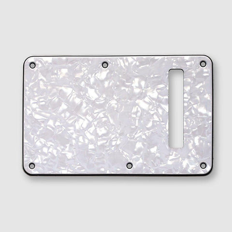 VANSON 3-Ply White Pearl Premium Quality Tremolo Cover Backplate to fit Fender USA, MEX Stratocaster Strat