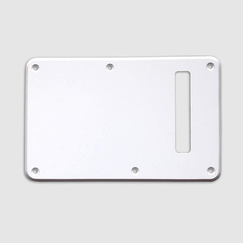VANSON 1-Ply White Premium Quality Tremolo Cover Backplate to fit Fender USA, MEX Stratocaster Strat