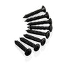VANSON 8 x Black Humbucker Mounting Ring Screws for Les Paul, SG, ES Guitars (Pickup Surround)