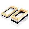 VANSON Set of Curved Base Mounting Rings & Screws for Epiphone Les Paul, ES Humbucker Surround