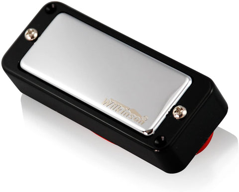 Wilkinson WMHR Chrome AlNiCo V P90 Mini Humbucker Pickup (Black Ring, Chrome)