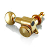 VANSON V05SP LOCKING Gold Left Handed Tuners / Machine Heads for Stratocaster, Telecaster, Jackson, Ibanez, BC Rich, Schecter