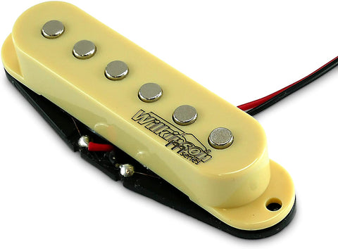 Wilkinson M-Series WOHS 'HOT' Ivory Single Coil Middle Pickup for Stratocaster Guitars (Middle, Ivory)