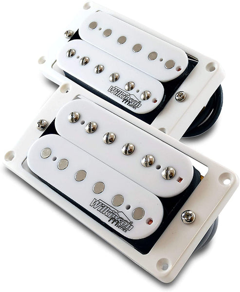 Wilkinson M-Series WOHHB 'HOT' White Neck & Bridge Humbucker Set for Gibson, Epiphone etc. (SET)
