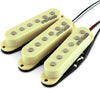 Wilkinson M-Series WOHS 'HOT' Ivory Single Coil Pickup Set for Stratocaster Guitars (SET, Ivory)