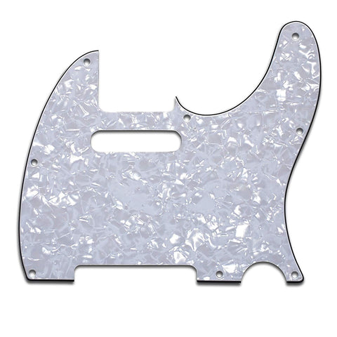 VANSON 3-Ply White Pearl Premium Quality TC4 Scratchplate Pickguard DIRECT FIT for Fender USA MEX Telecaster
