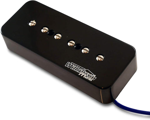 Wilkinson M-Series WO90 P90 Soapbar Black Bridge Pickup for Les Paul, SG, ES type Guitars, (Bridge, Black)