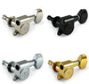 Wilkinson WJN07 EZ-LOK Chrome Right Handed 19:1 Gear Ratio Tuners / Machine Heads for Stratocaster, Telecaster, Jackson, Ibanez, BC Rich, Schecter, Electric Guitar (Right Handed, Chrome)
