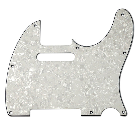 VANSON 3-Ply White Pearl Premium Quality TC1 Scratchplate Pickguard for Squier Telecaster® Type Guitar Projects
