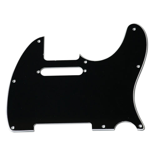 VANSON 3-Ply Black Premium Quality TC2 Scratchplate Pickguard for Squier Telecaster® Type Guitar Projects